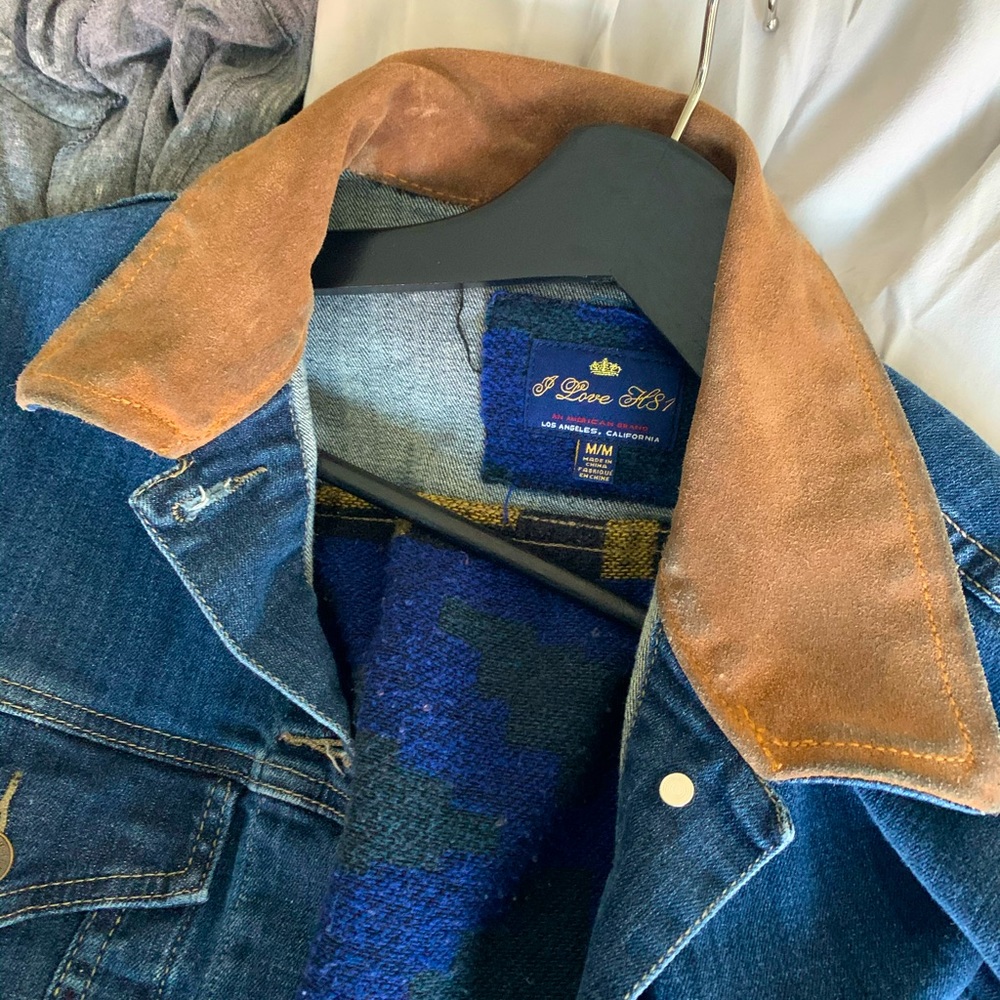 Tribal print Jean jacket